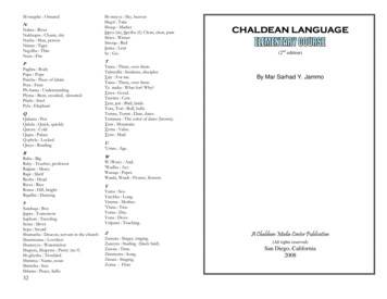 N Chaldean Languagechaldean Language