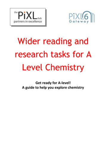 Wider Reading And Research Tasks For A Level Chemistry