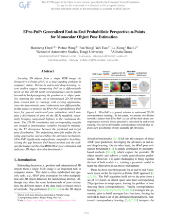 EPro-PnP: Generalized End-to-End Probabilistic Perspective-N-Points For .