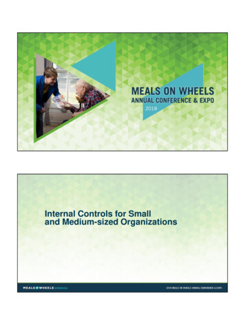 Internal Controls For Small Organizations - Meals On Wheels America