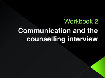 Communication And The Counselling Interview