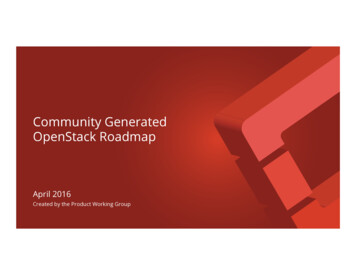 Community Generated OpenStack Roadmap