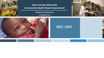 2019 - 2021 Dane County, Wisconsin Community Health Needs Assessment