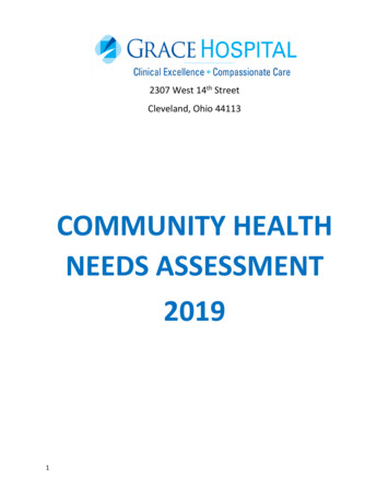 COMMUNITY HEALTH NEEDS ASSESSMENT 2019 - Grace Hospital