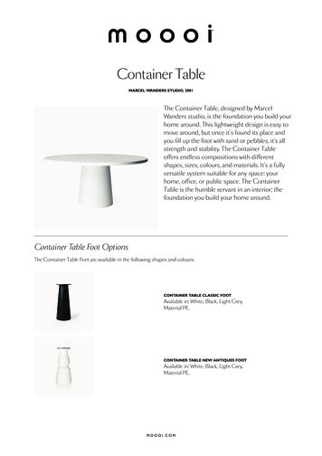 Container Table A4 Factsheet Updated DW 7 - Moooi