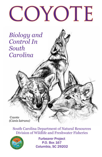 Biology And Control In South Carolina
