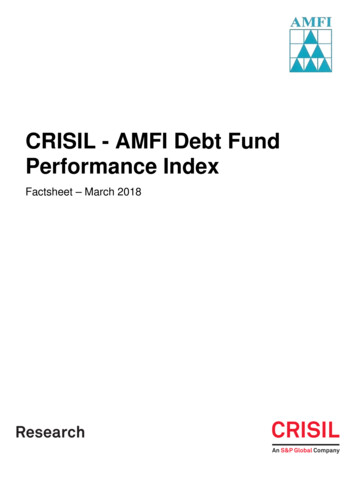 CRISIL - AMFI Debt Fund Performance Index Factsheet Mar 2018