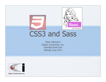 CSS3 And Sass - GitHub Pages