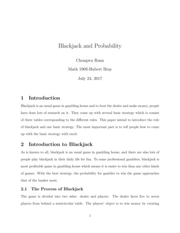 Blackjack And Probability - Professor Bray
