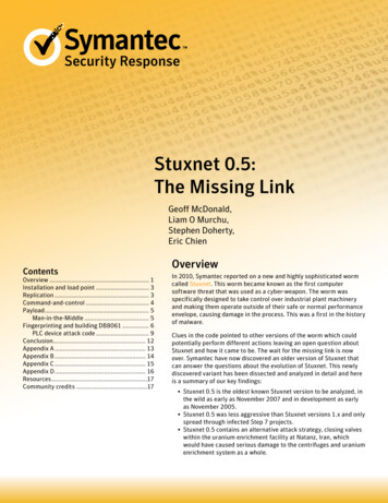 Stuxnet 0.5: The Missing Link - The National Security Archive