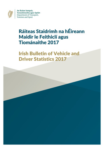 Ráiteas Staidrimh Na HÉireann Maidir Le Feithiclí Agus Tiománaithe 2017 .