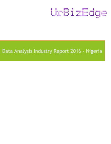 Data Analysis Industry Report 2016 - Nigeria - Microsoft