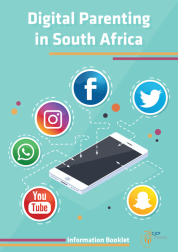 Digital Parenting In South Africa - Fedsas ST