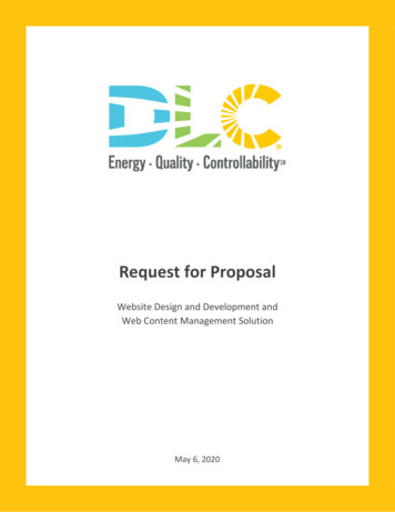 Request For Proposal - DesignLights