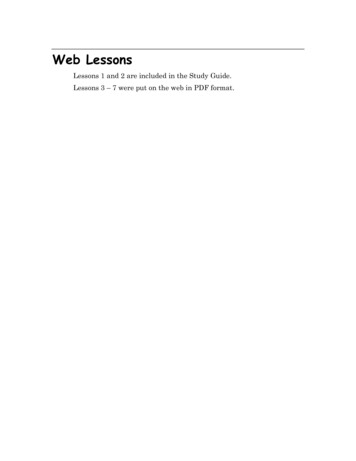Web Lessons - University Of Northern Colorado