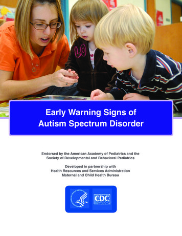 Early Warning Signs Of Autism Spectrum Disorder