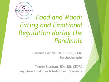 Food And Mood: Eating And Emotional Regulation During The Pandemic
