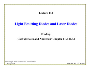 Light Emitting Diodes And Laser Diodes - Gatech.edu
