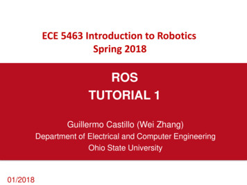 ROS TUTORIAL 1 - Department Of Electrical & Computer Engineering
