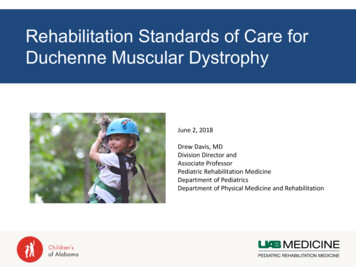 Rehabilitation Standards Of Care For Duchenne Muscular Dystrophy