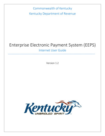 Enterprise Electronic Payment System (EEPS) - Kentucky