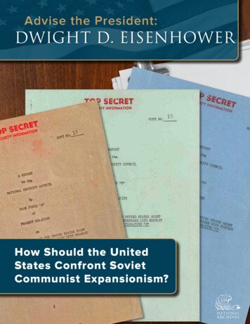 Advise The President: DWIGHT D. EISENHOWER - Archives