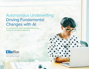 Autonomous Underwriting: Driving Fundamental Changes With AI