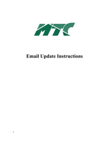 Email Update Instructions - Mtcbroadband 