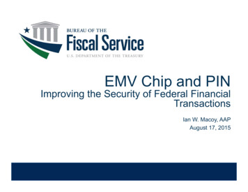 EMV Chip And PIN - Bureau Of The Fiscal Service