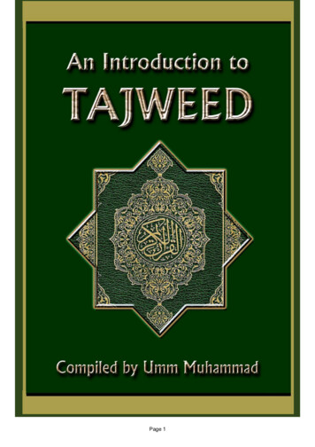 An Introduction To Tajweed - IslamHouse 