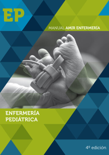 Manual AMIR Enfermería / Enfermería Pediátrica / 4a Edición