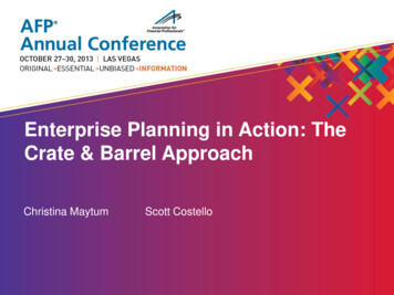 Enterprise Planning In Action: The Crate & Barrel Approach