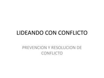 LIDEANDO CON CONFLICTO (Spanish) - US EPA