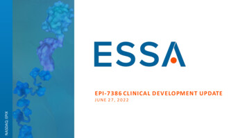 Epi-7386 Clinical Development Update