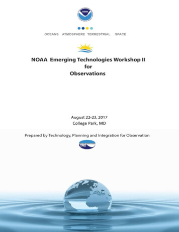 Preface - US Dept Of Commerce/NOAA Observing Systems Council (NOSC)
