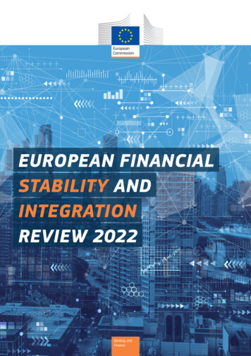 European Financial Stability And Integration Review 2022