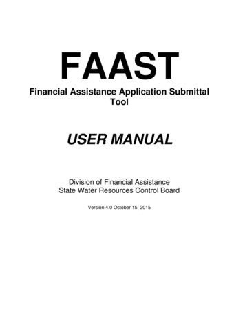 FAAST Page Located On The State Water Resources Control Board Website