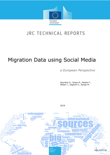Migration Data Using Social Media - Europa
