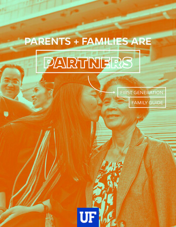 PARENTS FAMILIES ARE - University Of Florida