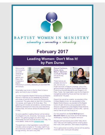 February 2017 - Baptist Women In Ministry (BWIM).