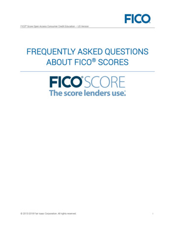 Frequently Asked Questions About FICO Scores - Login