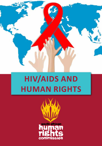 Final HIV Aids And Human Rights Educational Booklet