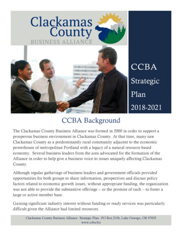 Final Draft Word CCBA Strat Plan 2018