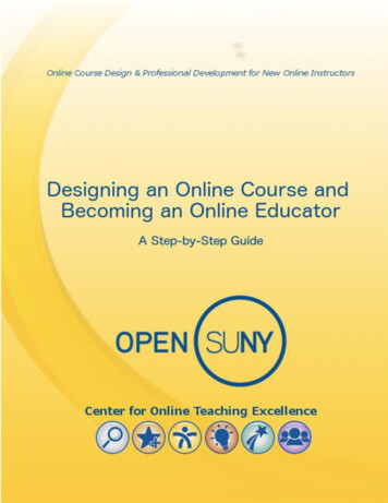 Course Developer Handbook - State University Of New York