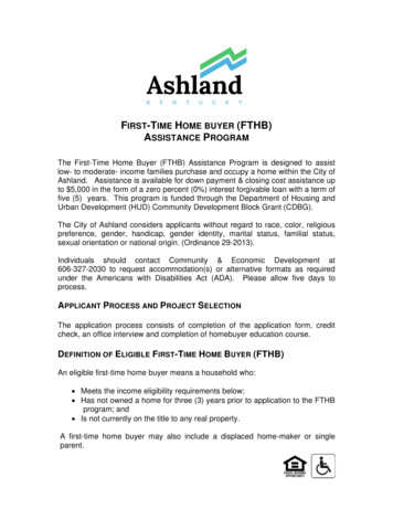 First-time Home Buyer (Fthb) Assistance Program
