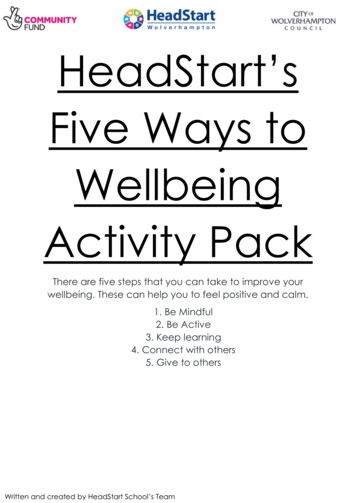 Five Ways To Wellbeing Activity Pack - Wolverhampton