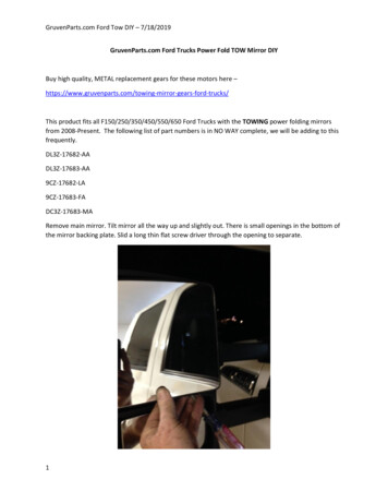 GruvenParts Ford Trucks Power Fold TOW Mirror DIY TOWING