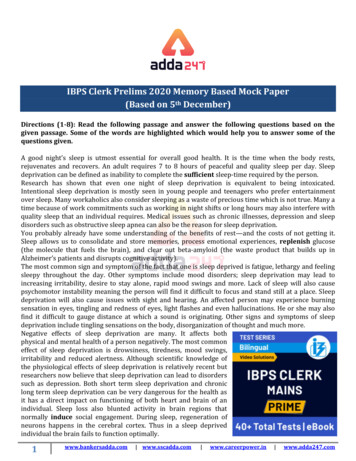 IBPS Clerk Prelims 2020 Memory Based Mock Paper (Based On 5th . - Adda247