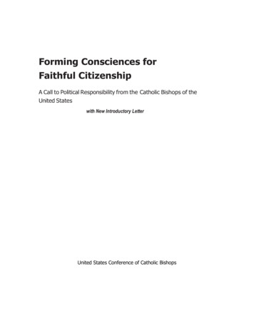 Forming Consciences For Faithful Citizenship - USCCB