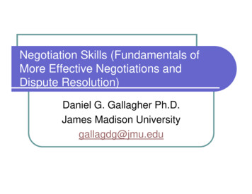 Negotiation Skills (Fundamentals Of More Effective Negotiations And .